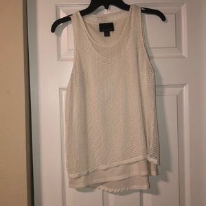 Layered white tank. Perfect condition!